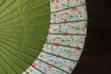 画像をギャラリービューアに読み込む, 日傘【月奴　鶯×花柄】
