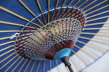 画像をギャラリービューアに読み込む, 日傘【月奴　青×あじさい】 - 和傘CASA
