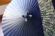 画像をギャラリービューアに読み込む, 蛇の目傘【縞帯　紺×菊唐草】
