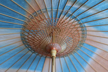 画像をギャラリービューアに読み込む, 日傘【二重張　胡粉×ぼかし染（オレンジブルー）】
