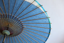 画像をギャラリービューアに読み込む, 日傘【月奴　水色×藍の葉】
