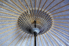 画像をギャラリービューアに読み込む, 日傘【二重張　紺×渦まき】 （小骨黒）
