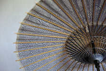 画像をギャラリービューアに読み込む, 日傘【二重張　紺×渦まき】 （小骨黒）
