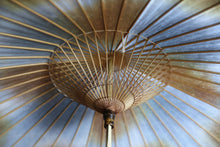 画像をギャラリービューアに読み込む, 日傘【網代 かすみ染め ブルーブラウン】(ココアブラウン)(女竹)
