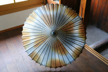 画像をギャラリービューアに読み込む, 日傘【網代 かすみ染め ブルーブラウン】(ココアブラウン)(女竹)
