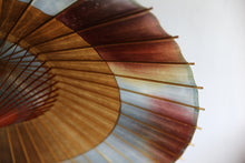 画像をギャラリービューアに読み込む, 蛇の目傘【助六　かすみ染め(ブルーブラウン)×柿渋染(黒柿)】
