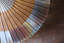 画像をギャラリービューアに読み込む, 蛇の目傘【助六　かすみ染め(ブルーブラウン)×柿渋染(黒柿)】
