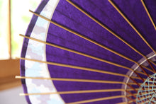 画像をギャラリービューアに読み込む, 日傘【月奴　紫×あじさい】
