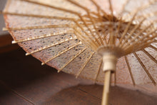 画像をギャラリービューアに読み込む, まめ和傘【落水紙　麻の葉（ベージュ）】
