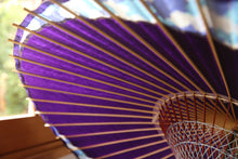 画像をギャラリービューアに読み込む, 蛇の目傘【月奴　紫×あじさい】
