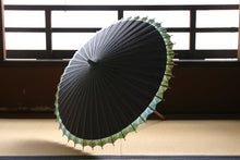 画像をギャラリービューアに読み込む, 日傘【網代軒奴　紫黒×かすみ染め（グリーン）】
