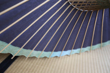 画像をギャラリービューアに読み込む, 日傘【網代軒奴　紫黒×かすみ染め（グリーン）】
