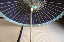 画像をギャラリービューアに読み込む, 日傘【網代軒奴　紫黒×かすみ染め（グリーン）】
