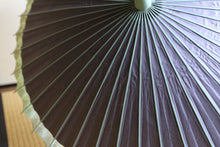 画像をギャラリービューアに読み込む, 日傘【網代軒奴　紫黒×かすみ染め（グリーン）】
