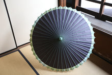 画像をギャラリービューアに読み込む, 日傘【網代軒奴　紫黒×かすみ染め（グリーン）】
