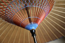 画像をギャラリービューアに読み込む, 蛇の目傘【柿渋染(黒柿)】（ブルー）
