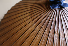 画像をギャラリービューアに読み込む, 蛇の目傘【柿渋染(黒柿)】（ブルー）
