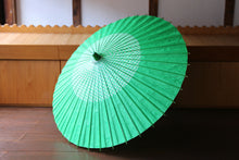 画像をギャラリービューアに読み込む, 日傘【花奴　七宝×緑】
