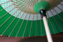 画像をギャラリービューアに読み込む, 日傘【花奴　七宝×緑】
