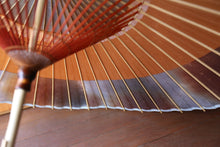 画像をギャラリービューアに読み込む, 蛇の目傘【助六　かすみ染め(ブルーブラウン)×柿渋染】 （女竹） - 和傘CASA
