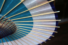 画像をギャラリービューアに読み込む, 日傘【月奴　ターコイズ×菊唐草】
