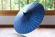 画像をギャラリービューアに読み込む, 日傘【二重張　紺×渦玉】 - 和傘CASA
