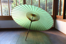 画像をギャラリービューアに読み込む, 蛇の目傘【黄緑】
