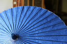 画像をギャラリービューアに読み込む, 日傘【二重張　紺×水玉（水色）】

