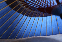 画像をギャラリービューアに読み込む, 蛇の目傘【中張　空色×紫黒】
