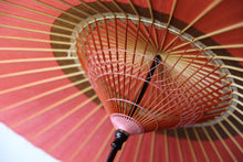 画像をギャラリービューアに読み込む, 蛇の目傘【中張　ピンク×黒柿】
