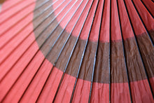 画像をギャラリービューアに読み込む, 蛇の目傘【中張　ピンク×黒柿】
