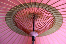 画像をギャラリービューアに読み込む, 蛇の目傘【中張　ピンク×黒柿】
