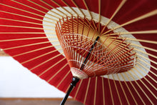 画像をギャラリービューアに読み込む, 蛇の目傘【中張　赤×白胡粉】
