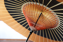 画像をギャラリービューアに読み込む, 蛇の目傘【助六　柿渋染×黒】
