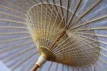 画像をギャラリービューアに読み込む, 日傘【二重張　柿渋染手漉き美濃和紙（黒柿）×透かし和紙水玉（小）】
