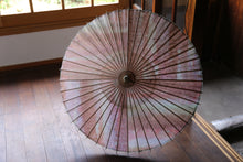 画像をギャラリービューアに読み込む, 日傘【二重張　ムラ染　ピンク系×白】
