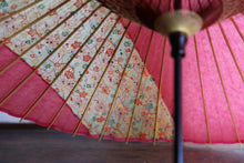 画像をギャラリービューアに読み込む, 蛇の目傘【縞帯　ピンク×花柄】
