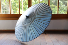 画像をギャラリービューアに読み込む, 日傘【二重張　胡粉×ぼかし染め（ブルー）】
