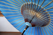 画像をギャラリービューアに読み込む, 日傘【二重張　胡粉×ぼかし染め（ブルー）】
