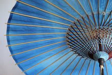 画像をギャラリービューアに読み込む, 日傘【二重張　胡粉×ぼかし染め（ブルー）】
