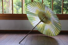 画像をギャラリービューアに読み込む, 日傘【二重張　ムラ染　ライム×白】
