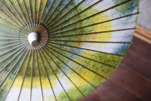 画像をギャラリービューアに読み込む, 日傘【二重張　ムラ染　ライム×白】
