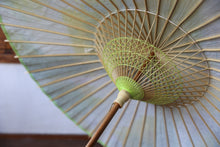 画像をギャラリービューアに読み込む, 日傘【二重張　ムラ染　ライム×白】
