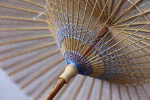 Cargar imagen en el visor de la galería, 日傘【二重張　柿渋染手漉き美濃和紙（原液）×透かし和紙水玉（小）】 - 和傘CASA
