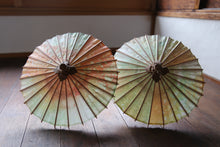 画像をギャラリービューアに読み込む, まめ和傘【ムラ染め　オレンジグリーンA】
