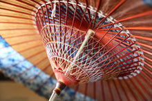 画像をギャラリービューアに読み込む, 蛇の目傘【助六　ギャラクシー×柿渋（赤骨）】（女竹） - 和傘CASA
