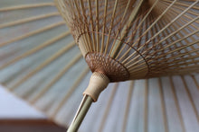 Load image into Gallery viewer, 日傘【二重張 かすみ染め オレンジグリーン×白】（女竹） - 和傘CASA
