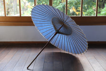 画像をギャラリービューアに読み込む, 日傘【二重張　青×市松模様】
