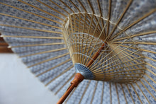 画像をギャラリービューアに読み込む, 日傘【二重張　青×市松模様】
