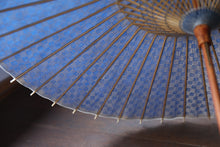 画像をギャラリービューアに読み込む, 日傘【二重張　青×市松模様】
